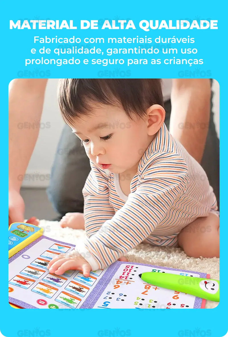 Livro Interativo de Inglês SmartBook Gênios® + Caneta Inteligente de Brinde!