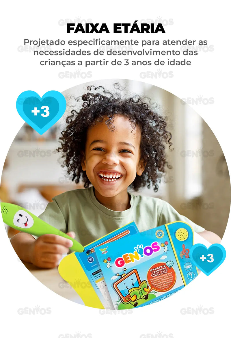 Livro Interativo de Inglês SmartBook Gênios® + Caneta Inteligente de Brinde!