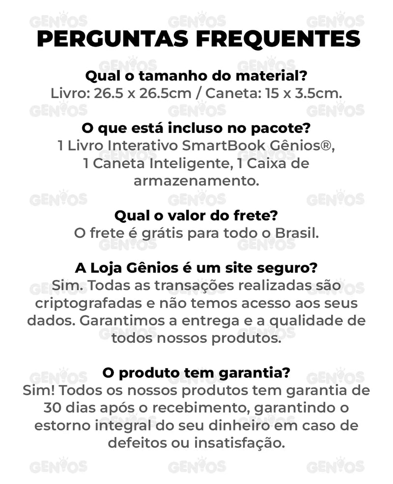 Livro Interativo de Inglês SmartBook Gênios® + Caneta Inteligente de Brinde!